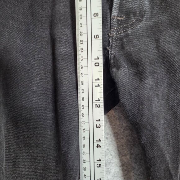 Levi's Men's Button Fly Denim Jeans Black Straight Leg Size 33x32 Classic - Picture 4 of 9